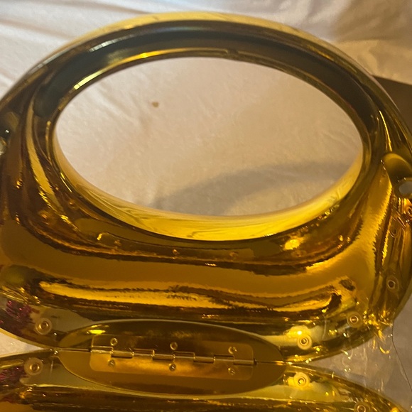 Gold Metallic Sculptural Handbag - Picture 7 of 8